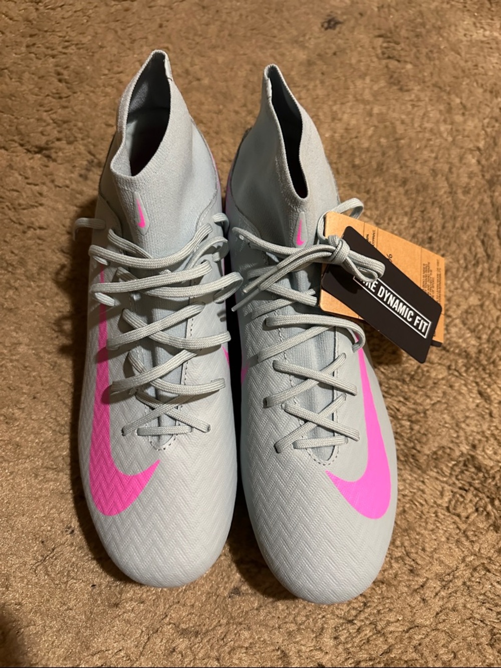 Nike Air Men’s Dynamic Fit Mercurial Mid Top Ankle Athletic Cleats Shoes 9.5 NWT